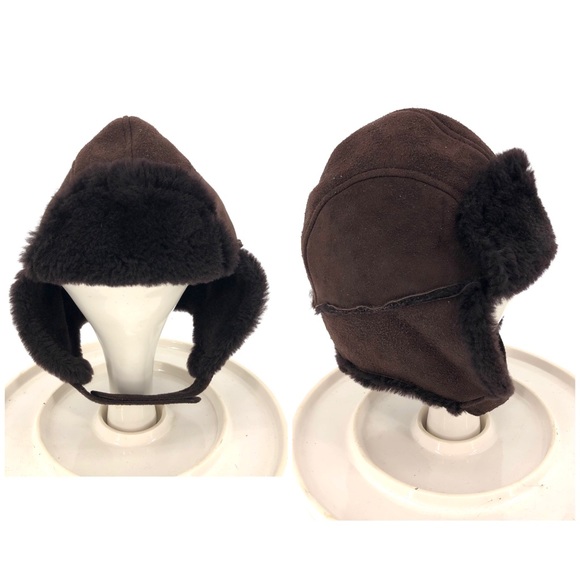 Orvis 0 Shearling Trapper Hat Fold Up 